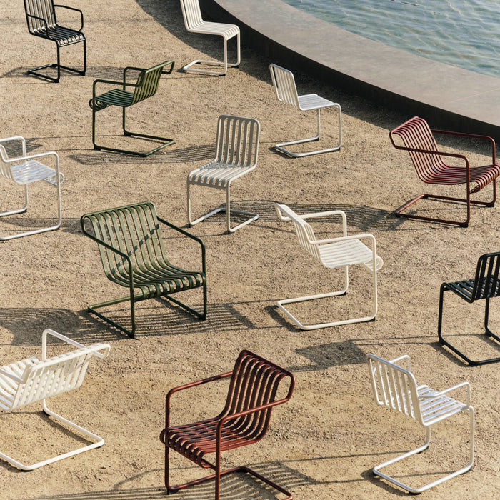 HAY Palissade Cantilever Stoel met Armleuning - Sky Grey