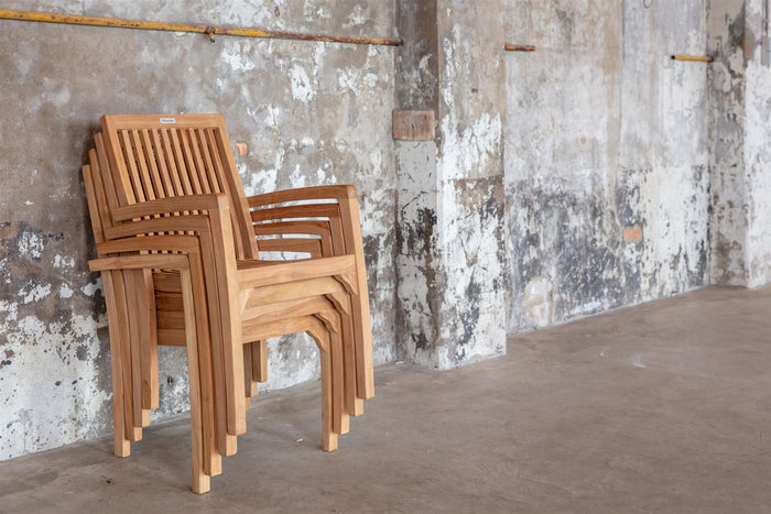 MaximaVida teak houten stoel Sunda - doos per 2 stuks