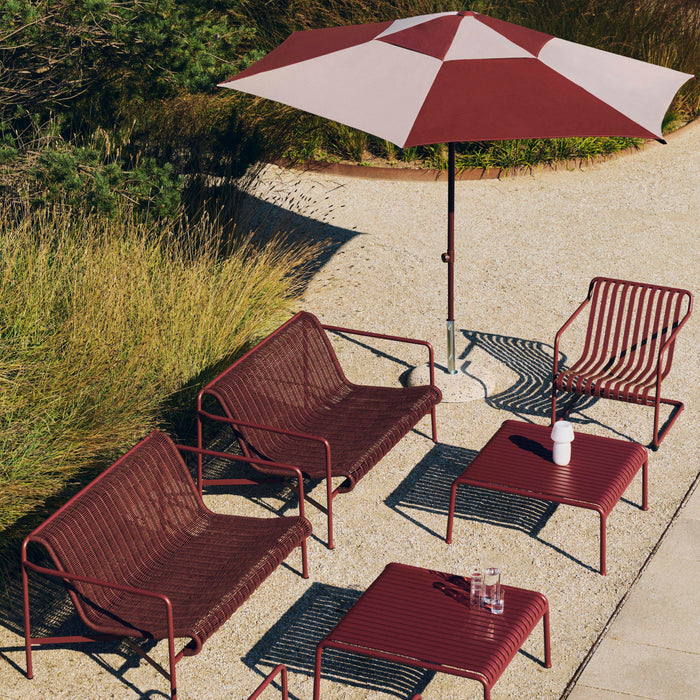 HAY Terrazza Parasol Zeshoek - Burgundy
