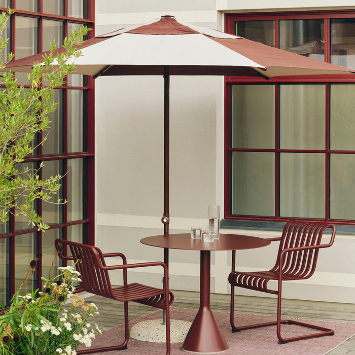 HAY Terrazza Parasol Zeshoek - Burgundy