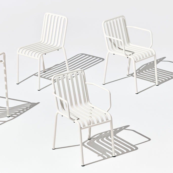 HAY Palissade Stoel met Armleuning - Crème Wit