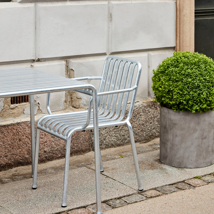 HAY Palissade Stoel met Armleuning - Gegalvaniseerd Staal