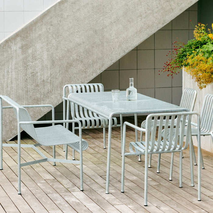 HAY Palissade Tuinbank 2,5-zits met Armleuning - Gegalvaniseerd Staal