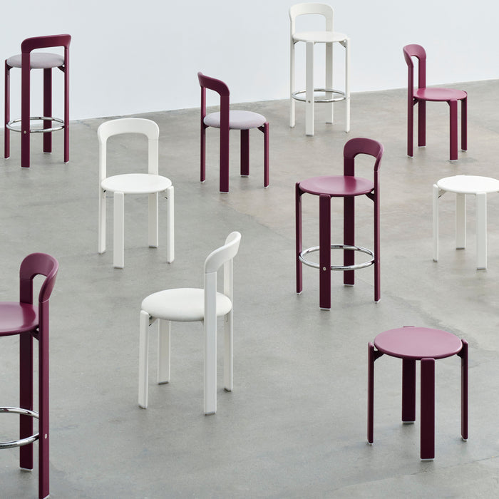 HAY Rey Barkruk Low H 65 cm - Grape Red