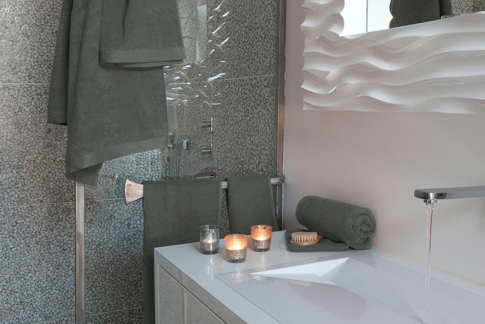 Heckett Lane Premium Baddoek 60x110cm Set van 2 - classic anthracite