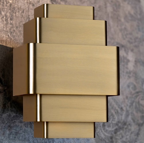 Artdelight Wandlamp Layers Brons Up & Down 27.5 x 20cm excl. 3 x G9