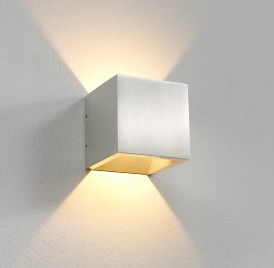 Artdelight Wandlamp Cube Aluminium Led 10 x 10 cm IP54