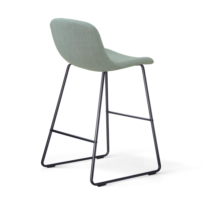 Nolon Nino-Mats Barkruk Saliegroen - Zwart Onderstel - 65 Cm