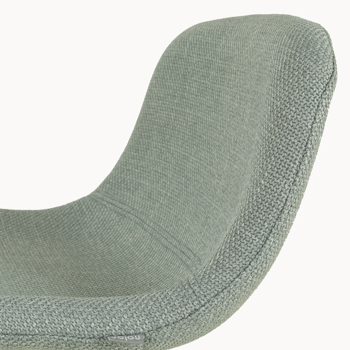 Nolon Nino-Mats Barkruk Saliegroen - Zwart Onderstel - 65 Cm