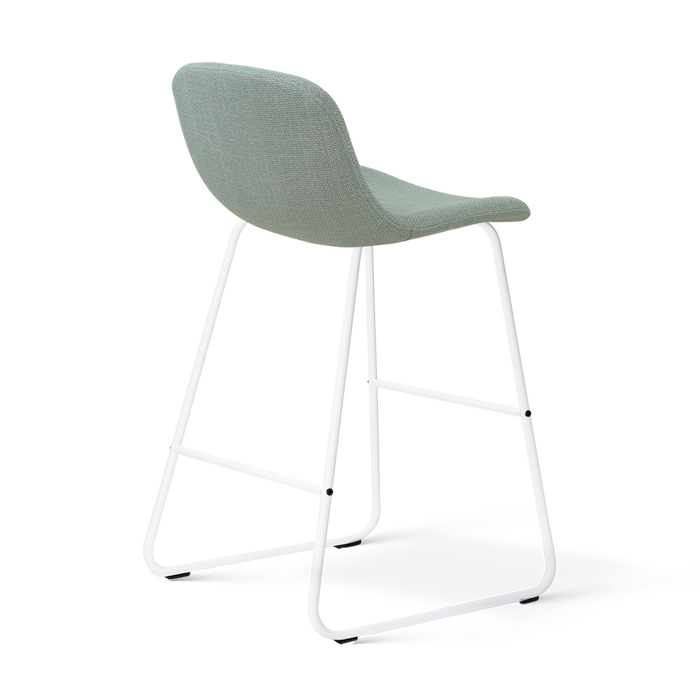 Nolon Nino-Mats Barkruk Saliegroen - Wit Onderstel - 65 Cm