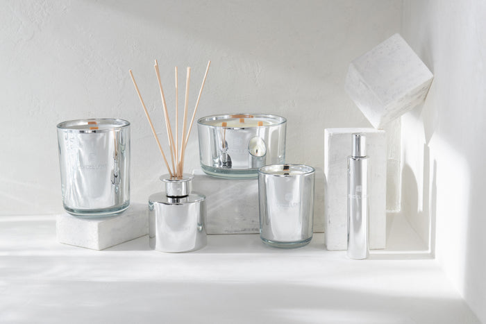 J-Line geurkaars Excellent - Cotton Candy - zilver - small - 50U