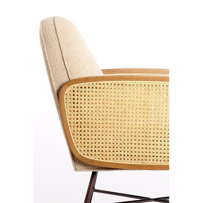 Light & Living - Fienne fauteuil rotan - beige+naturel