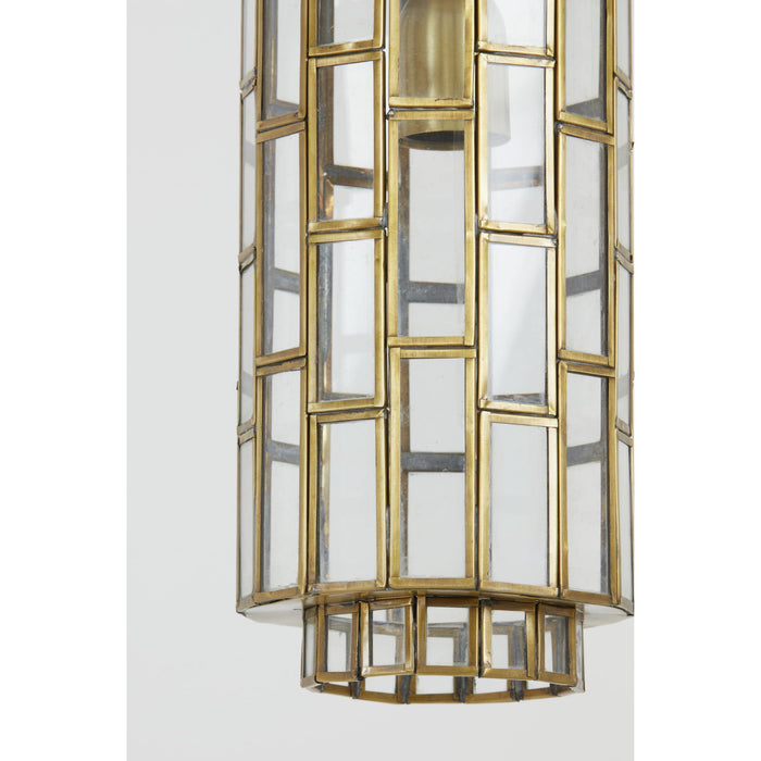 Light&living Hanglamp Ø15x31 cm SØSTRENE antiek brons+glas