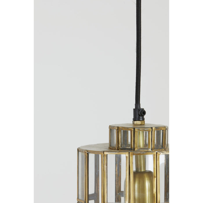 Light&living Hanglamp Ø15x31 cm SØSTRENE antiek brons+glas