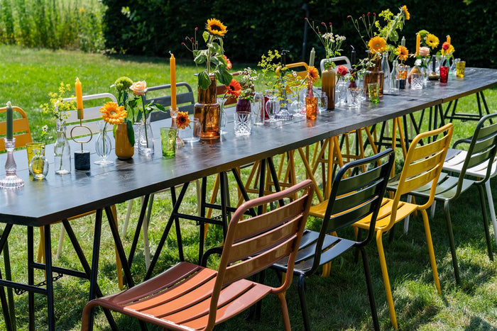 MaximaVida Max metalen tuinstoel roestbruin