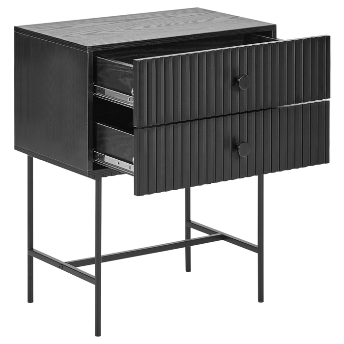 Beliani - COVENTRY - Nachtkastje - Zwart - MDF