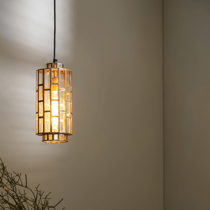 Light&living Hanglamp Ø15x31 cm SØSTRENE antiek brons+glas