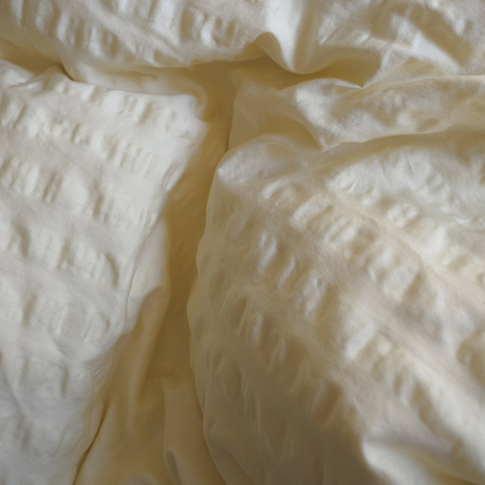 Crisp Sheets Smooth Waffle Dekbedovertrek 240 x 220 cm - Geel