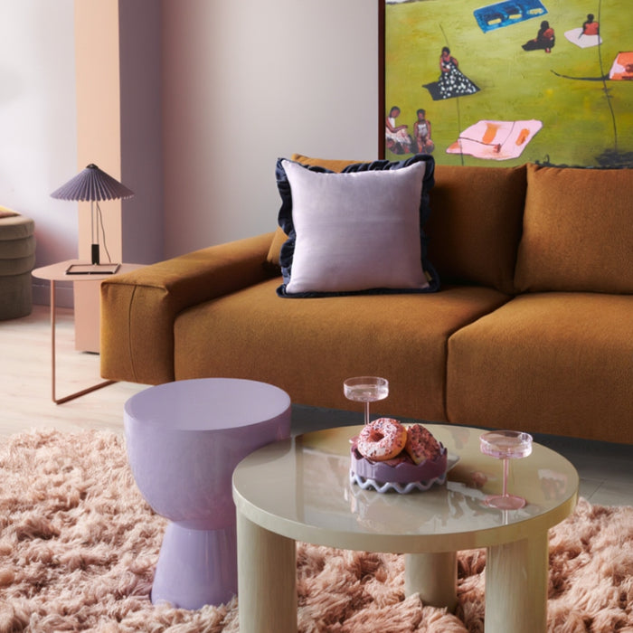 by fonQ Velou Sierkussen 50 x 50 cm - Lilac / Sweet Grape