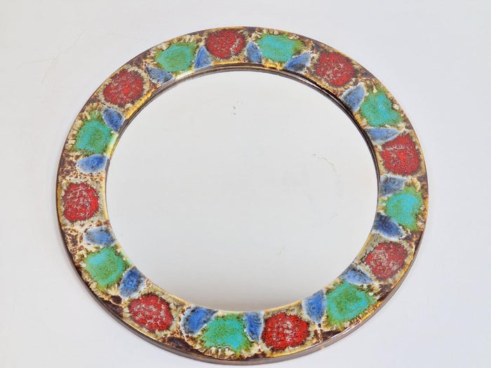 Reliving Vintage Keramiek Spiegel Mid Century ‘60 Fat Lava Ibiza Hip