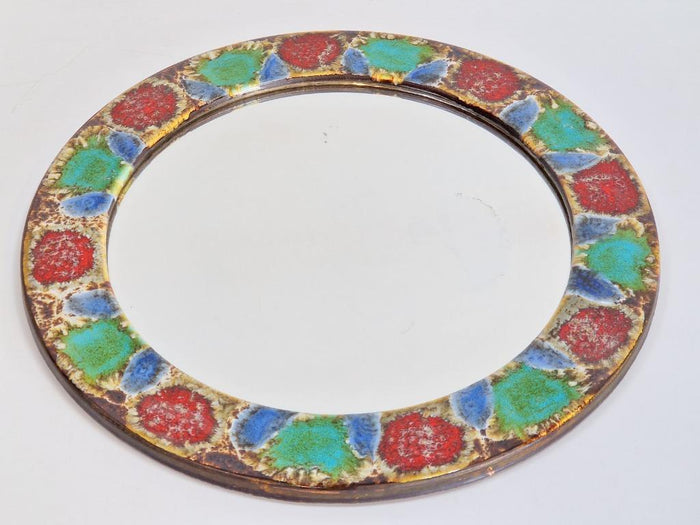 Reliving Vintage Keramiek Spiegel Mid Century ‘60 Fat Lava Ibiza Hip