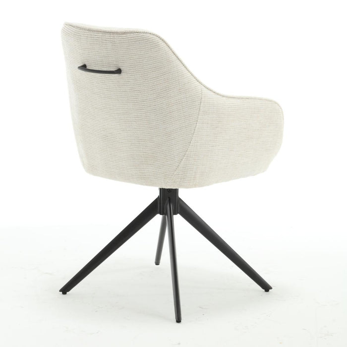 Livingfurn Thomas draaibare armstoel - stof - zand