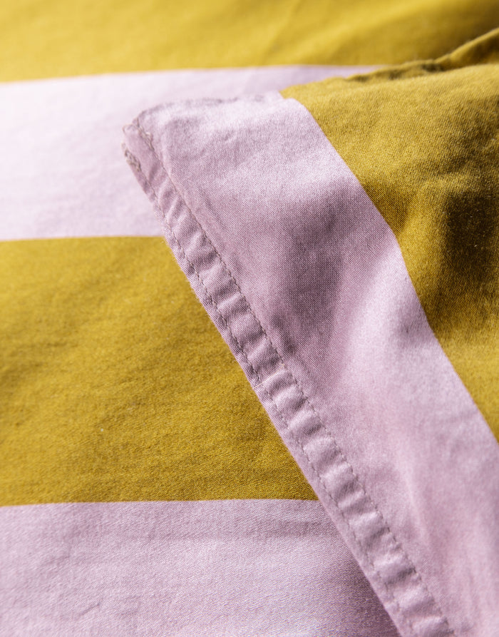 Essenza Minte Stripe Dekbedovertrek 240 x 220|220 cm - Purple|Olive