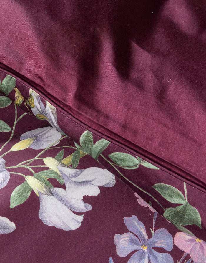 Essenza Augustina Dekbedovertrek 140 x 200|220 cm - Mauve Wine