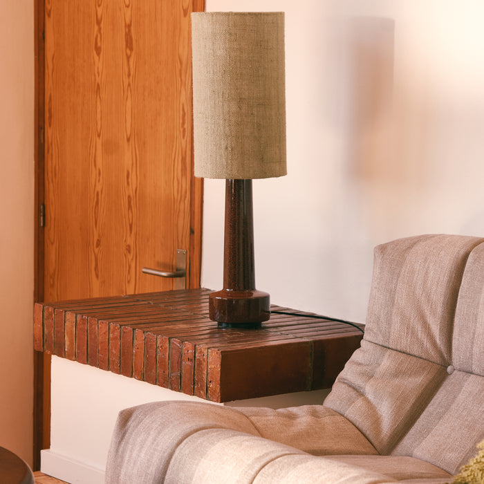 HKliving Jute Lampenkap Ø 22 cm - Jade Green