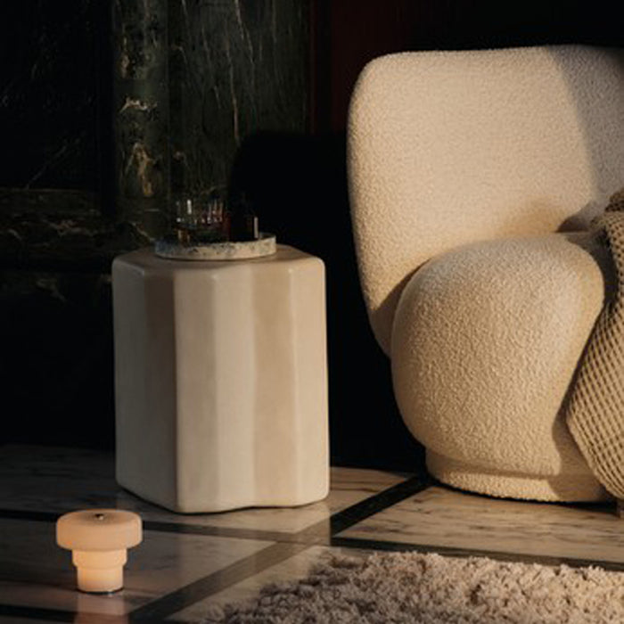 Ferm Living Ripple Draagbare Tafellamp - Wit