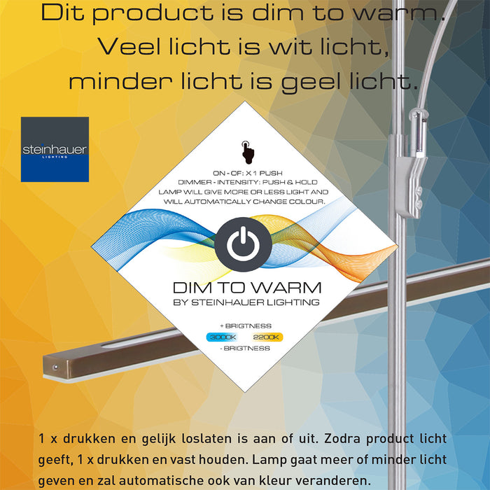Steinhauer Monarch led wandlamp – Niet verstelbaar – G9 – staal