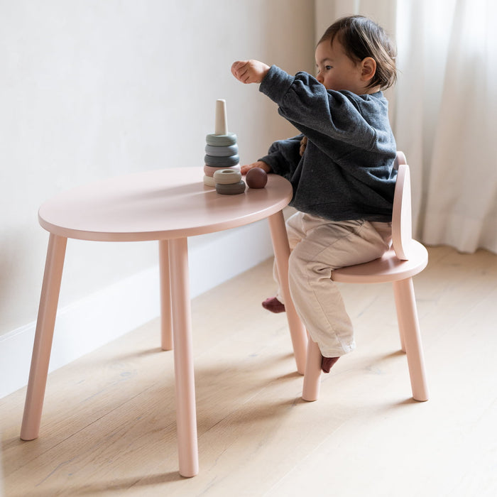 Nofred Mouse kinderstoel + kindertafel set beige