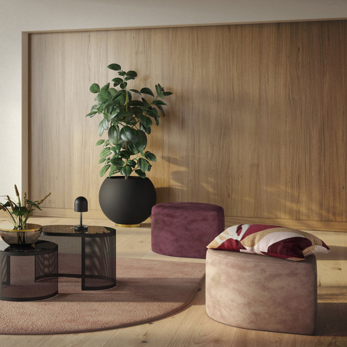 Globe bloempot Ø21 zwart