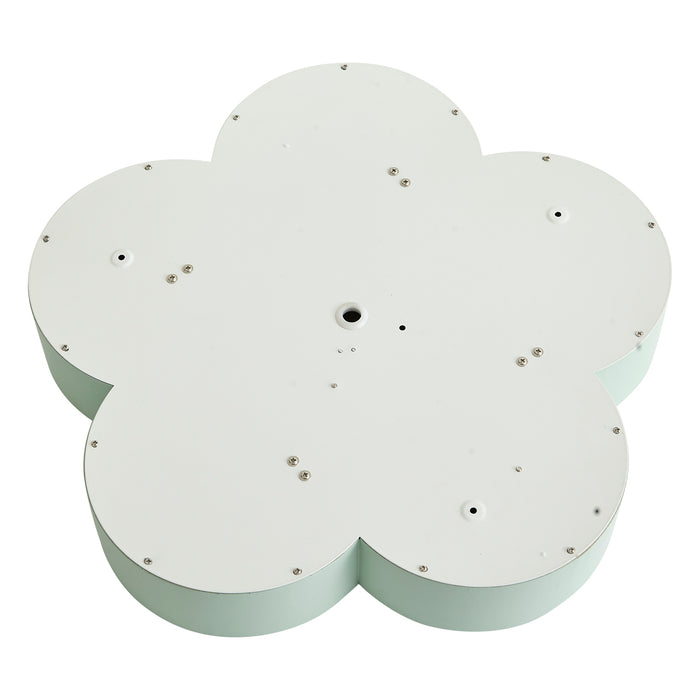 QAZQA Kinder plafondlamp groen met wit - Lucille