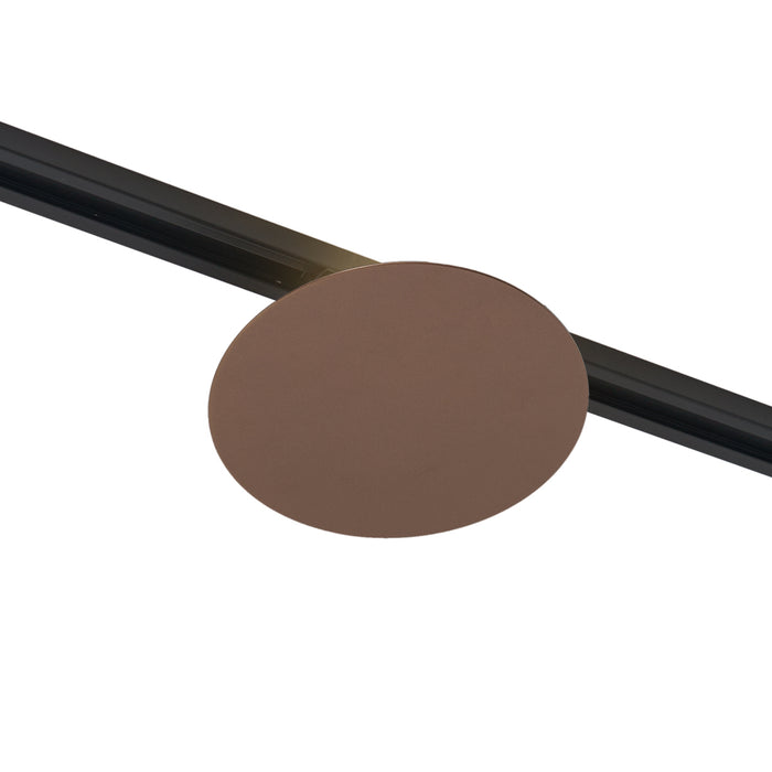 QAZQA Moderne plafondlamp brons voor railsysteem 1-fase 2-lichts -