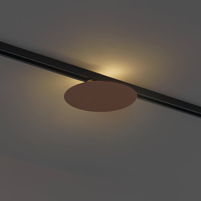 QAZQA Moderne plafondlamp brons voor railsysteem 1-fase 2-lichts -