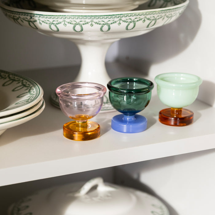 &k amsterdam Cantine Eierdopjes - Set van 2 - Amber