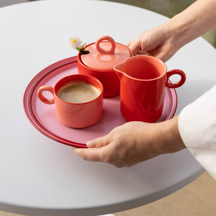 &k amsterdam Vano Ontbijtbord Ø 17 cm - Roze