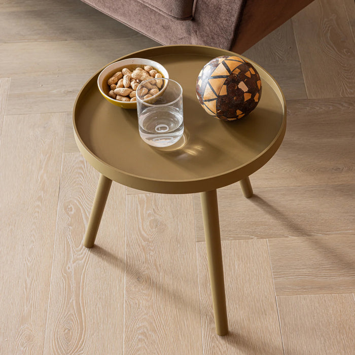 WOOOD Sasha Bijzettafel - Honinggeel