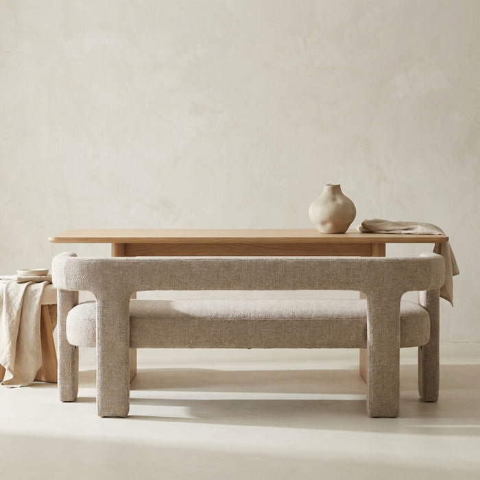 DÉJA Living - Eetkamerbank Beige Stof - 200x54x68cm - Seto