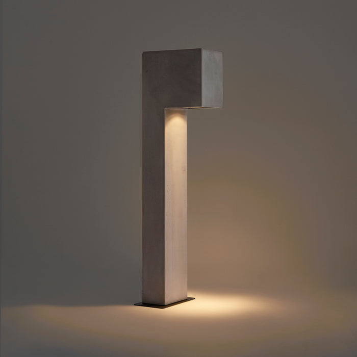 QAZQA Modern buiten paaltje grijs 65cm IP44 - Pompei