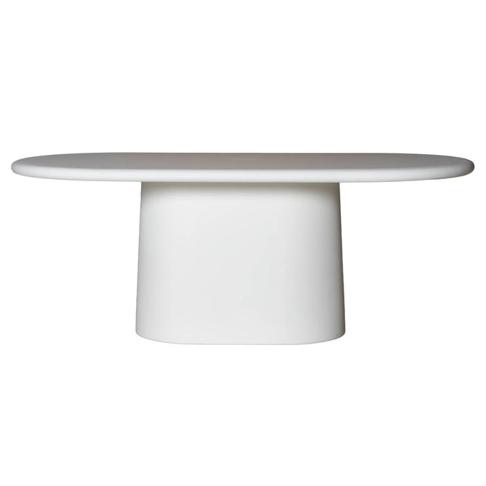 Giga Meubel - Eettafel Ovaal Off-White - 200x100x75cm - Romy