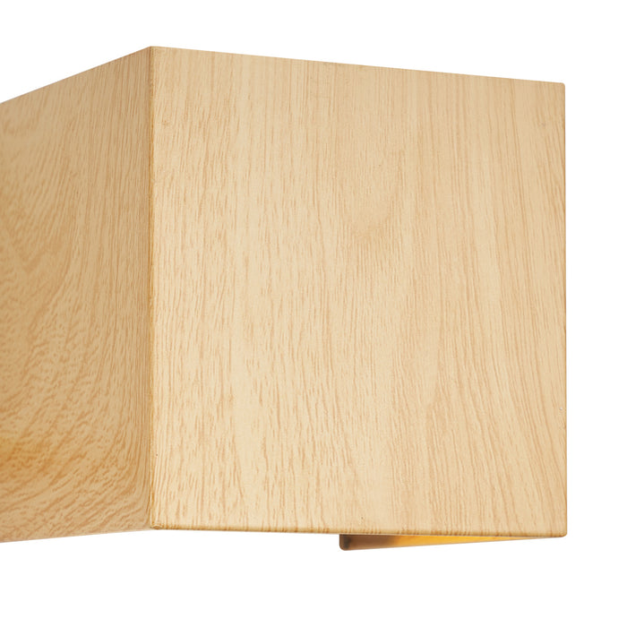 QAZQA Scandinavische buiten wandlamp hout print incl. LED IP54 -