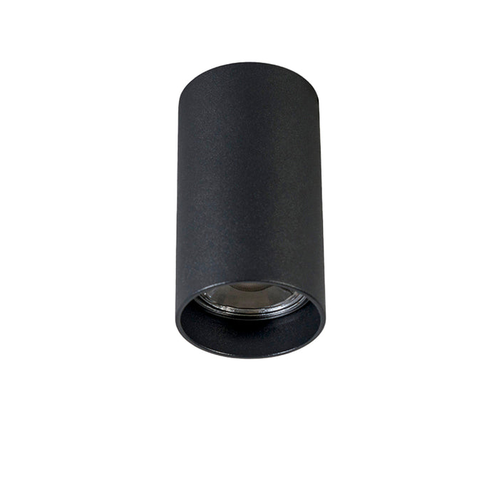 QAZQA Set van 4 moderne opbouwspots zwart 5,5cm GU10 50mm - Tuba