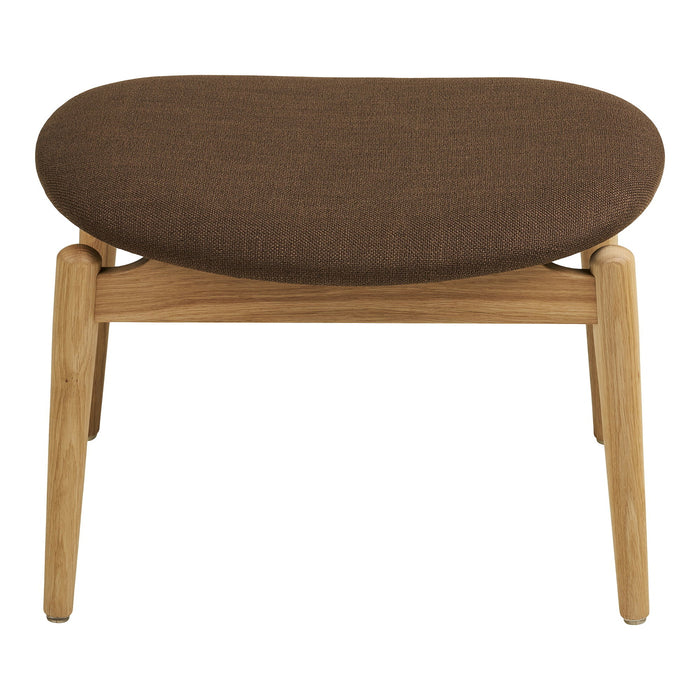 House Nordic - Voetenbank Bruin Stof - 54x38x43cm - Olvera