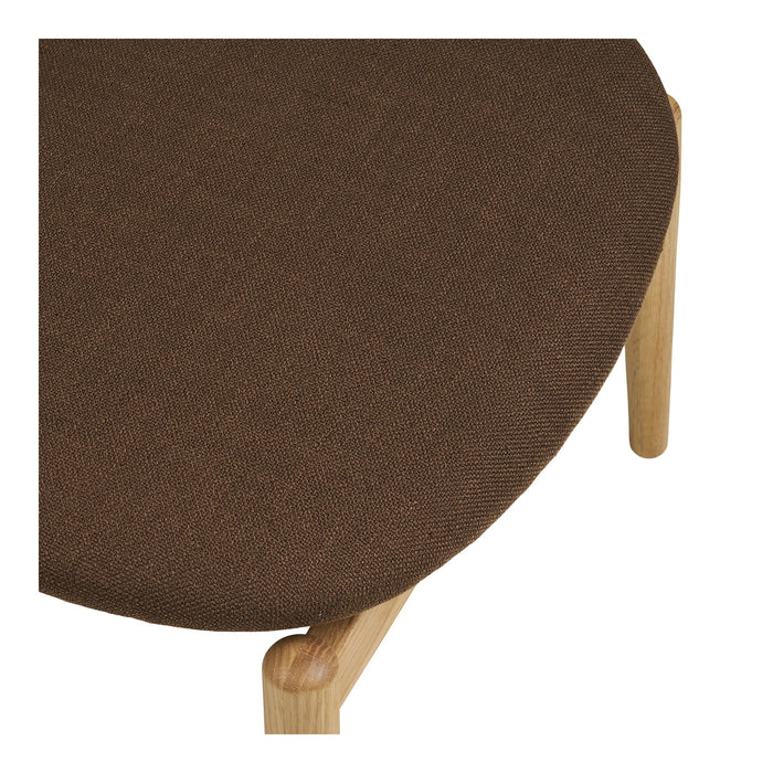 House Nordic - Voetenbank Bruin Stof - 54x38x43cm - Olvera