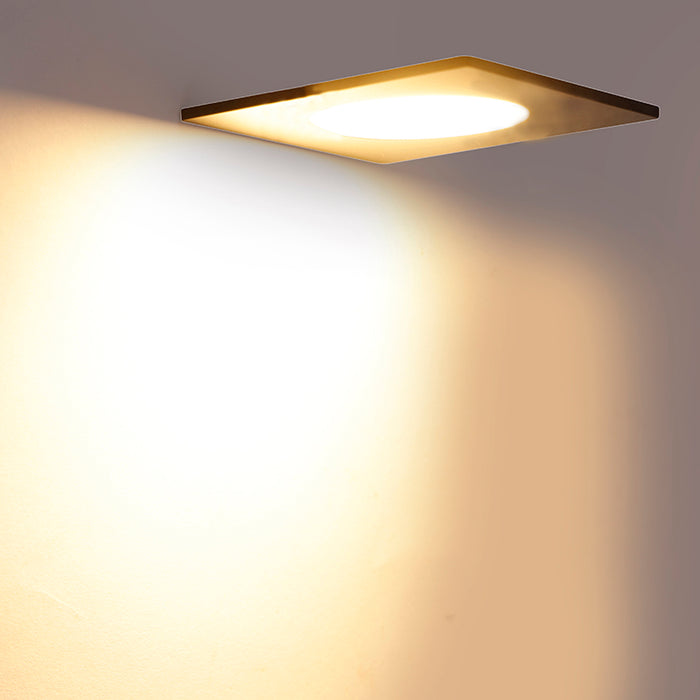 QAZQA Set van 6 moderne inbouwspots zwart incl. LED 3-staps dimbaar