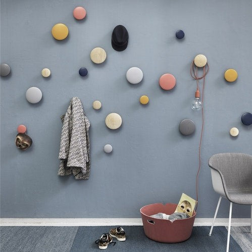 Muuto The Dots Wandhaken Set van 5