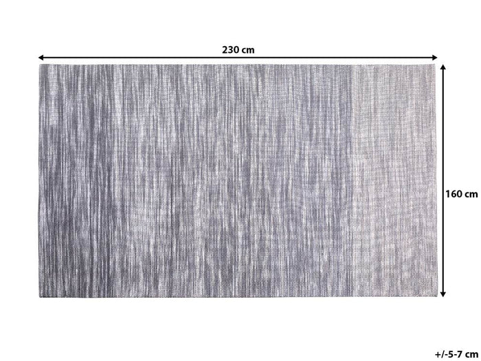 Beliani - KAPAKLI - Laagpolig vloerkleed - Grijs - 160 x 230 cm - Wol