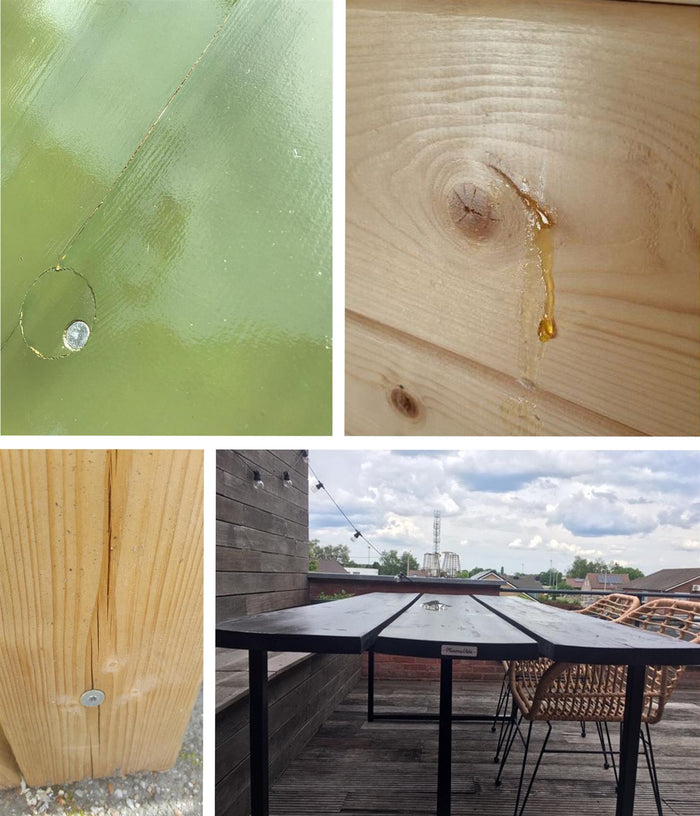 MaximaVida houten tuinbank Provence 170 cm - 60 mm houtdikte